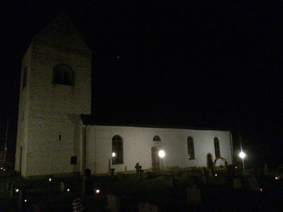 I kväll på alla helgons dag har vi varit till Långlöts kyrka